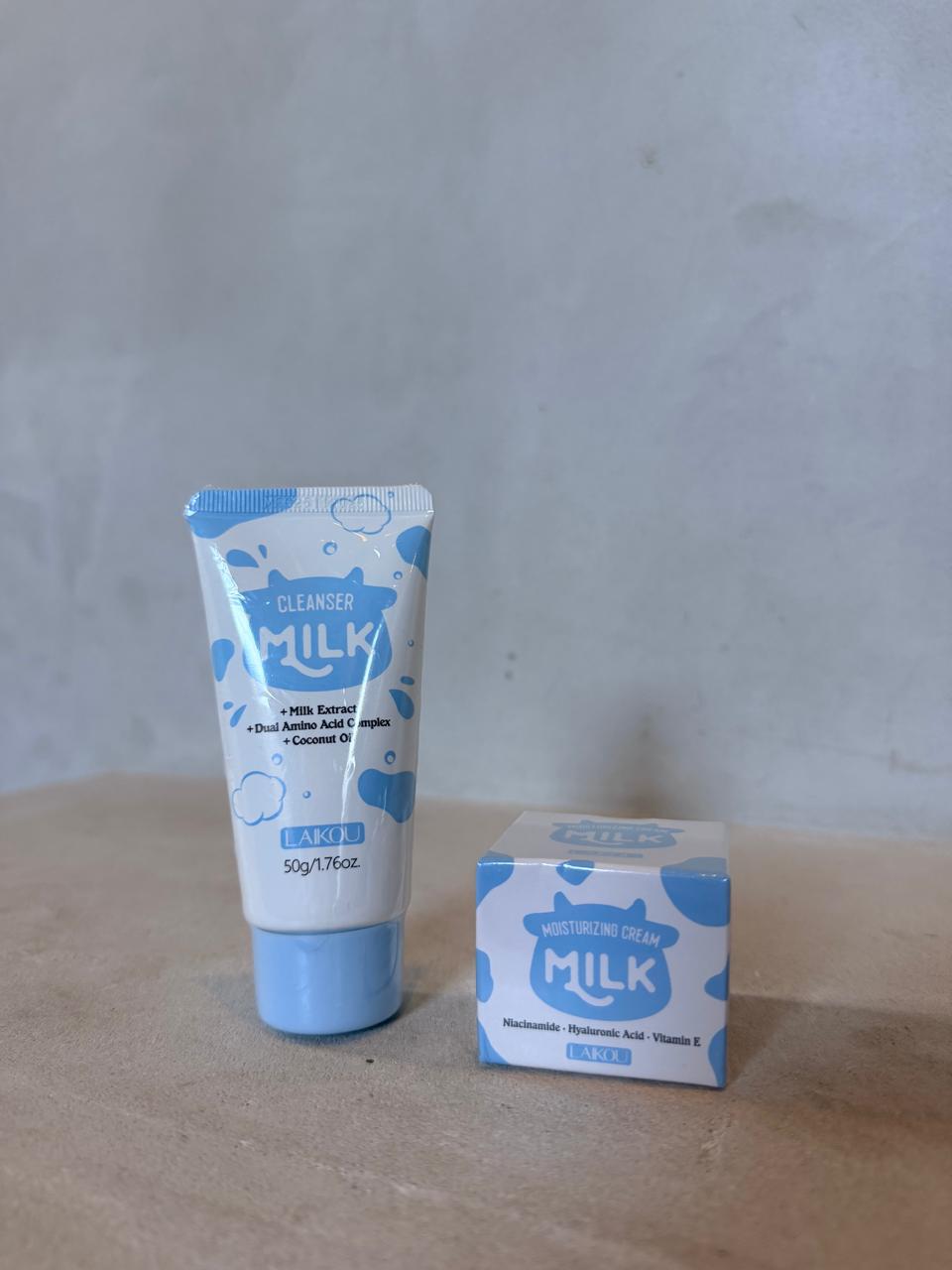 Milk Cleanser & Moisturiser Set