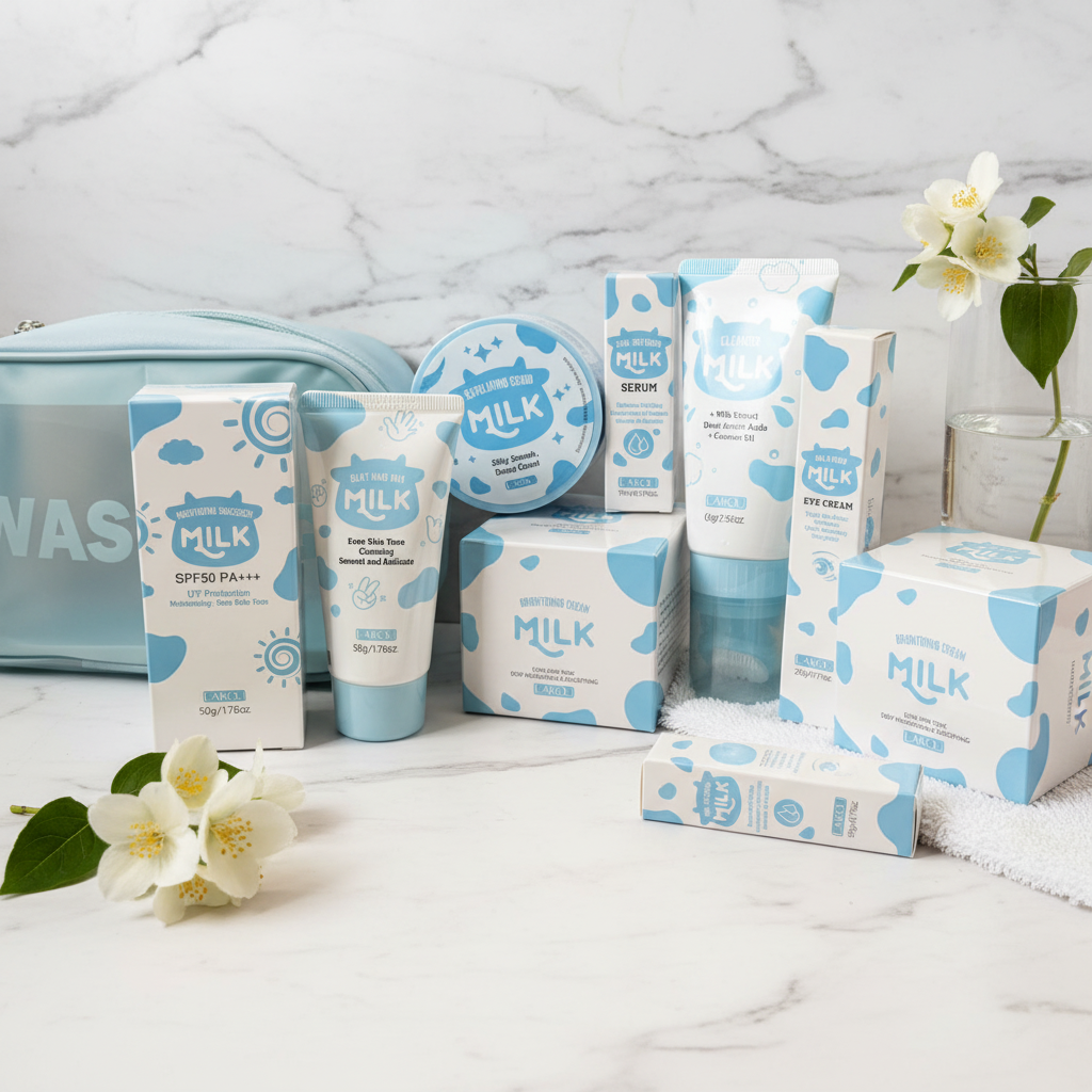 MilkGlow Complete 7-Step Skincare Routine